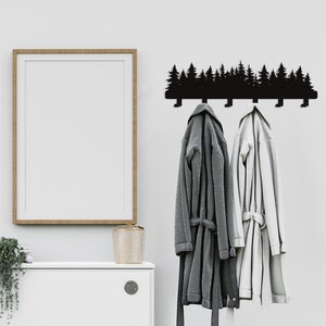 Tree Wall Mounted Coat Rack Coat Racks, Metal Wall Art for Entryway Coat Rack, Wall Mounted Coat Racks Hooks, Fathers Day Gift