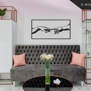 Die Schaffung von Adam Metallwanddekor, Texturfarbe Metalldekor, Housewarminggeschenk, Büro-moderne Wanddekoration, Hauptgeschenk, freier und schneller Versand