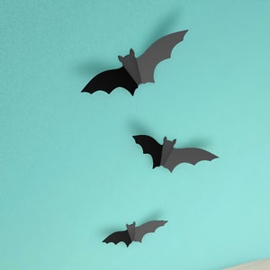 halloween bat metal wall decor,Flying bat on flashy wall, metal wall decor for halloween, bat metal wall decor, bat fly wall art , 3 psc image 1