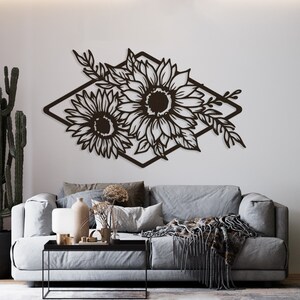 Daisy and Flower Metal Wall Art Metal Wall Decoration Wall - Etsy