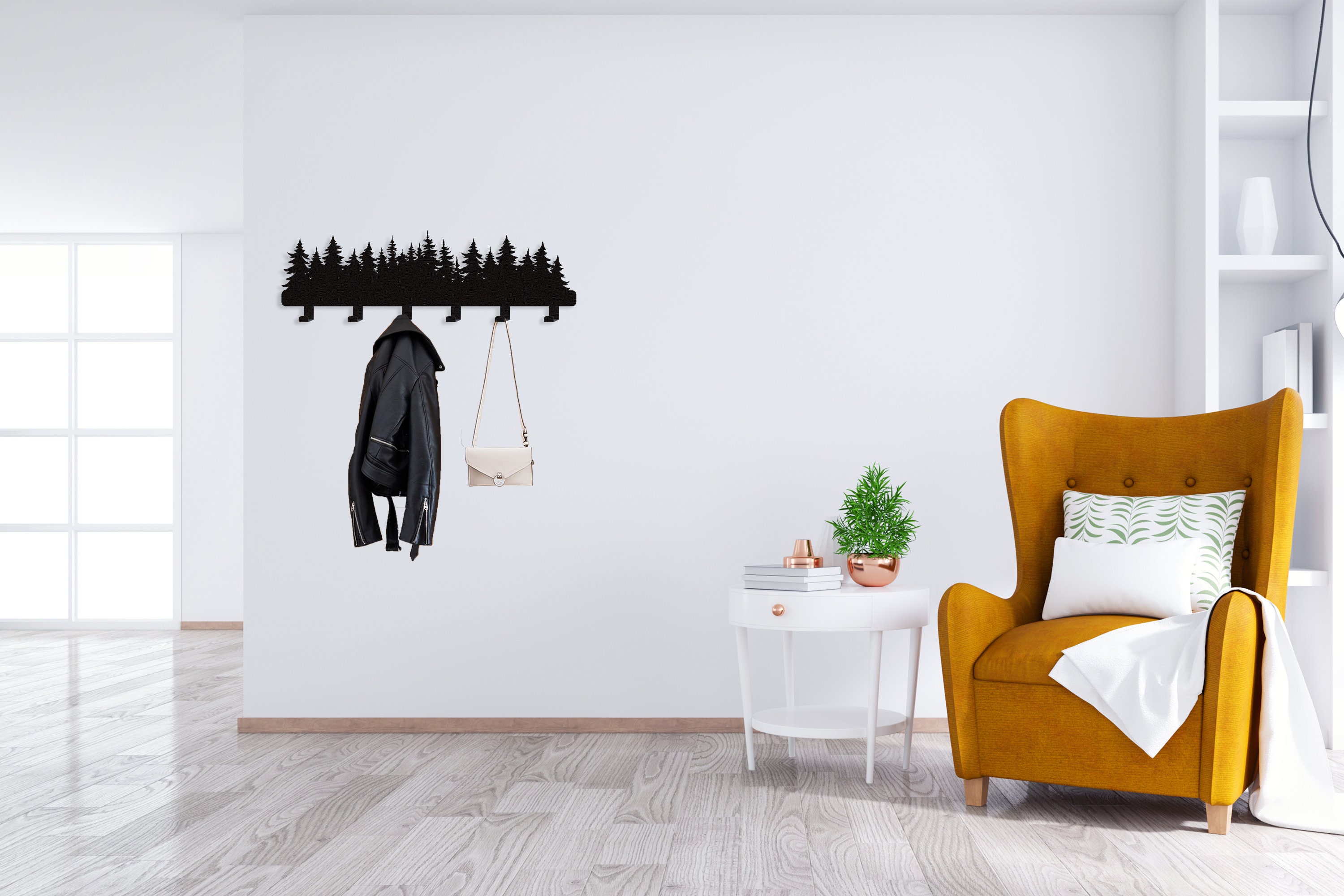 Tree Wall Mounted Coat Rack Coat Racks Metal Wall Art for Etsy