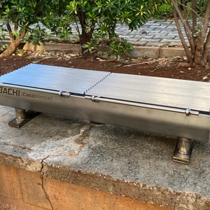 Parrilla Hibachi portátil: Brasero de acero inoxidable para exteriores imagen 8