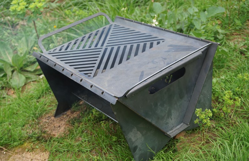 Metal portátil y fácil de instalar fogata fogata al aire | Etsy