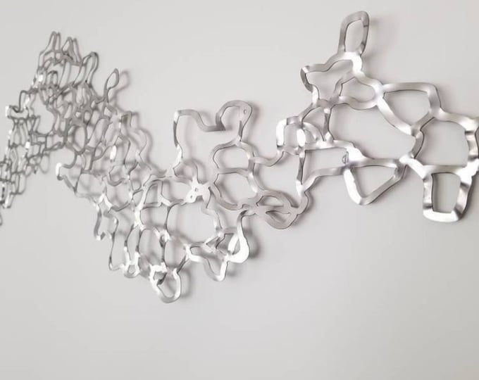 Abstract Metal Wall Sculpture, Modern Art Decor