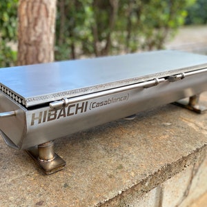 Portable Hibachi Grill: Stainless Steel Outdoor Fire Pit