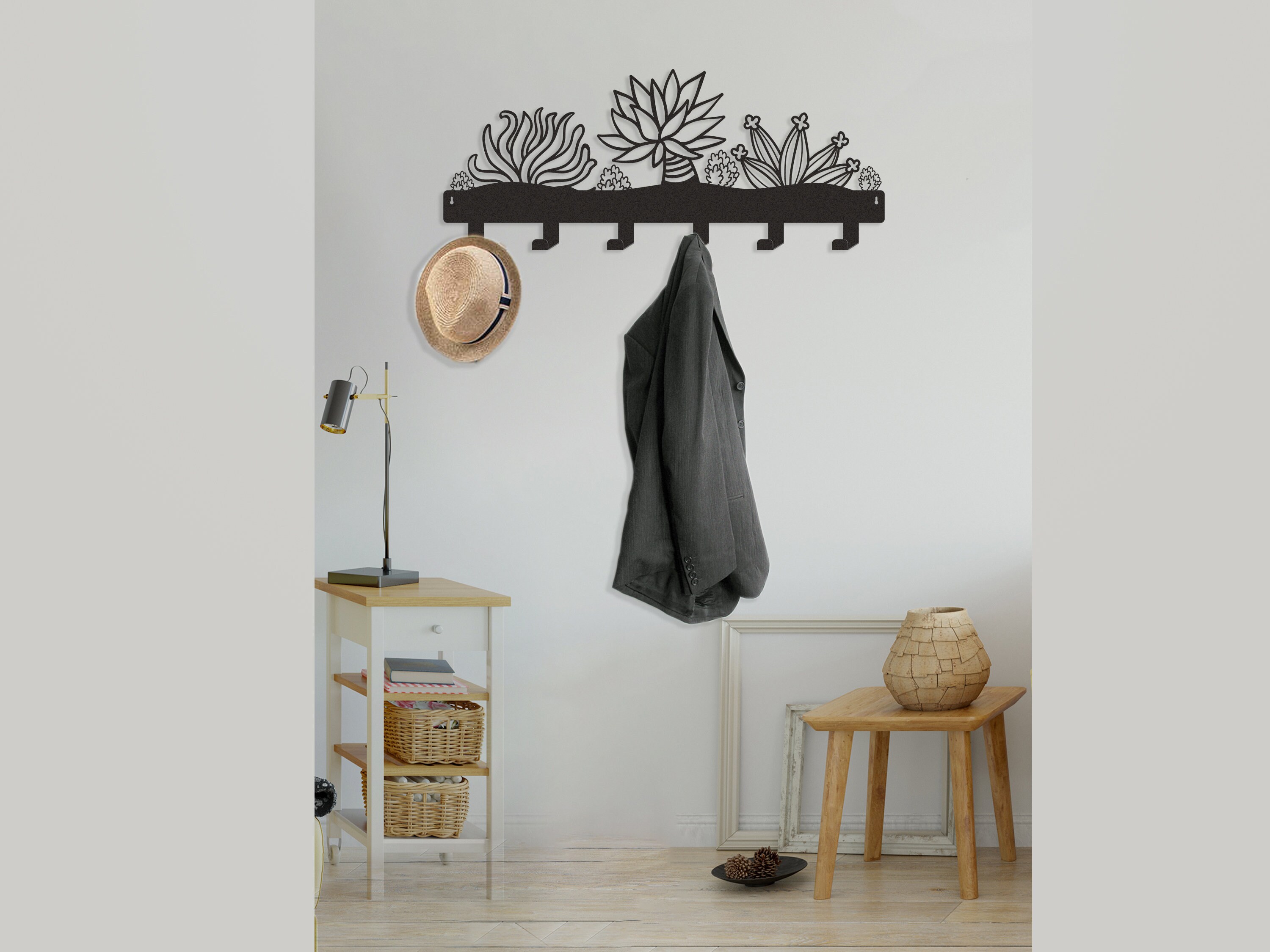 Metal Wall Art for Entryway Coat Rack Wall Mounted Coat Etsy