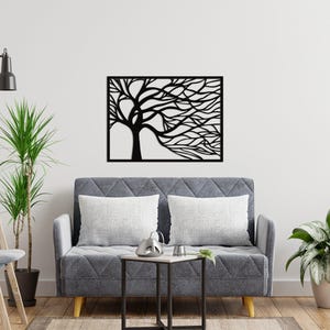 Large Metal Wall Art, Tree of Life Decor; Metal Wall Decor, Home Decor Wall Art, Bedroom Wall Decor, Living Room Wall Art, Fathers Day