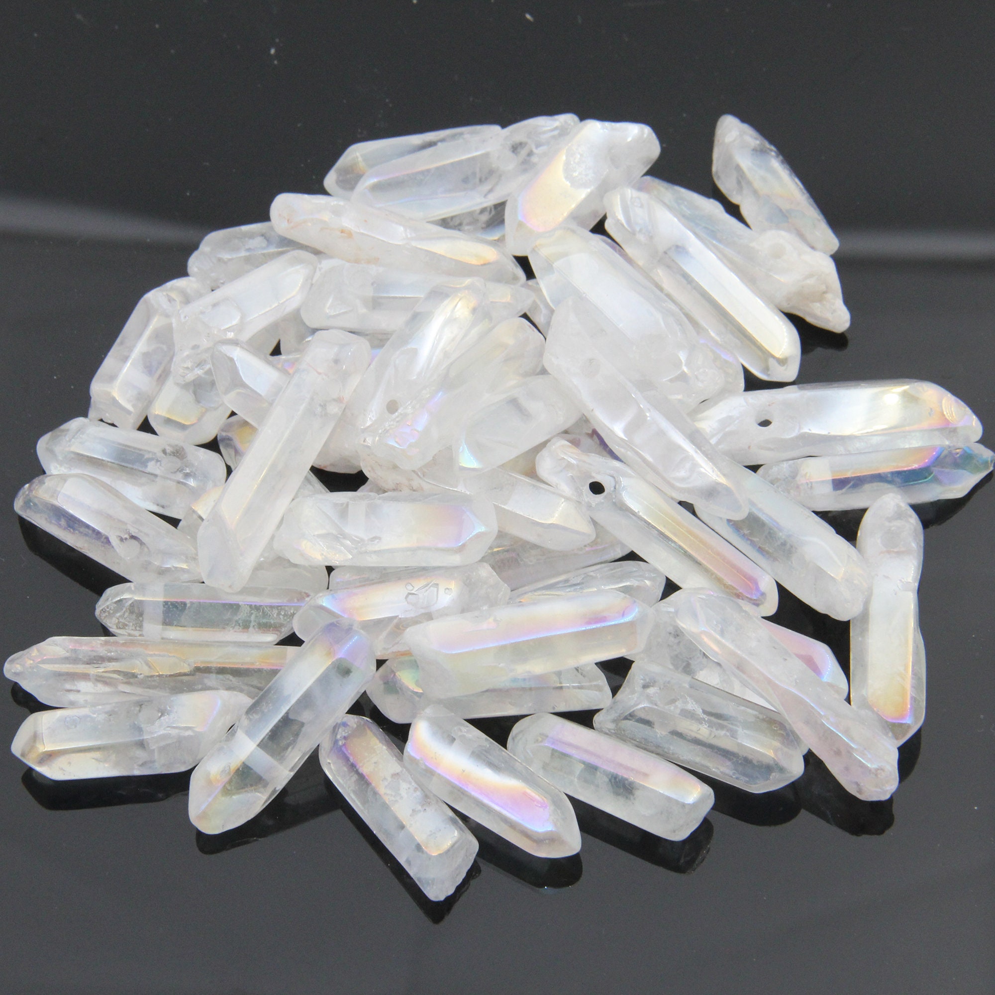 Polish Crystal BeadsTop Drilled Crystal Quartz Point Etsy