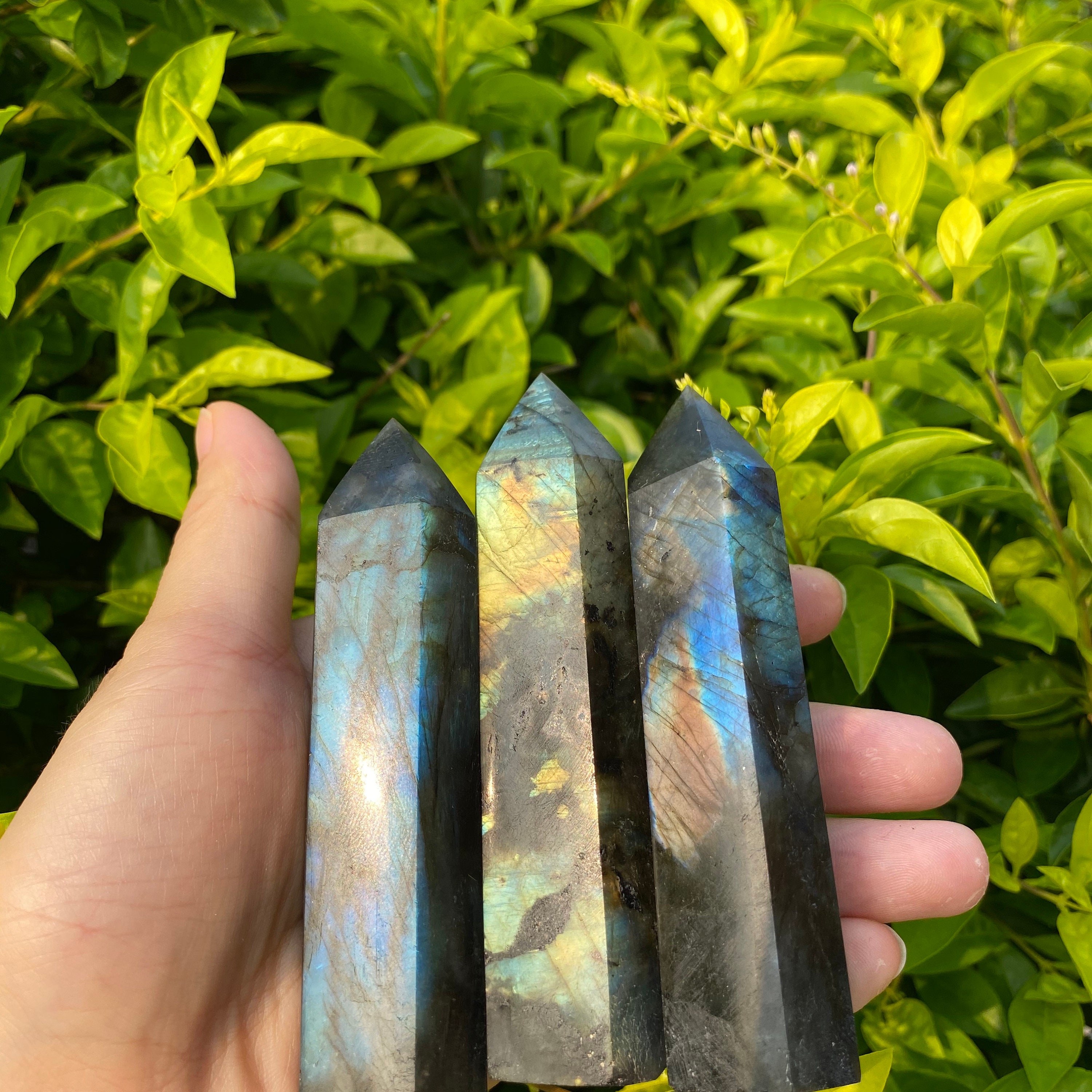 AAA Natural Rainbow Labradorite Tower Large labradorite Etsy
