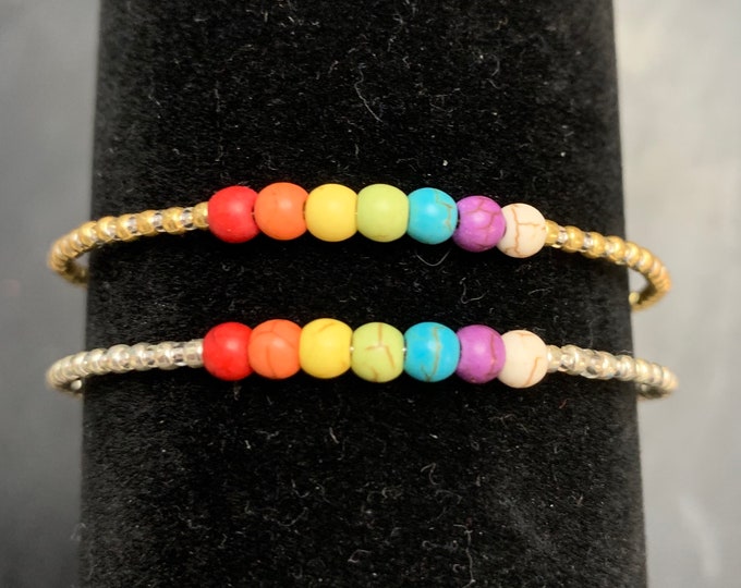 Chakra Aromatherapy Handcrafted Bracelet Genuine Turquoise & Glass Beads, Available in Gold, Copper, Silver Tones. Perfect for Mother’s Day!