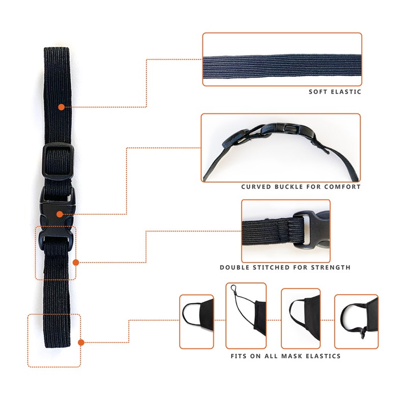 Face Mask Adjustable Ear Saver Ear Strain Relief Protector Etsy