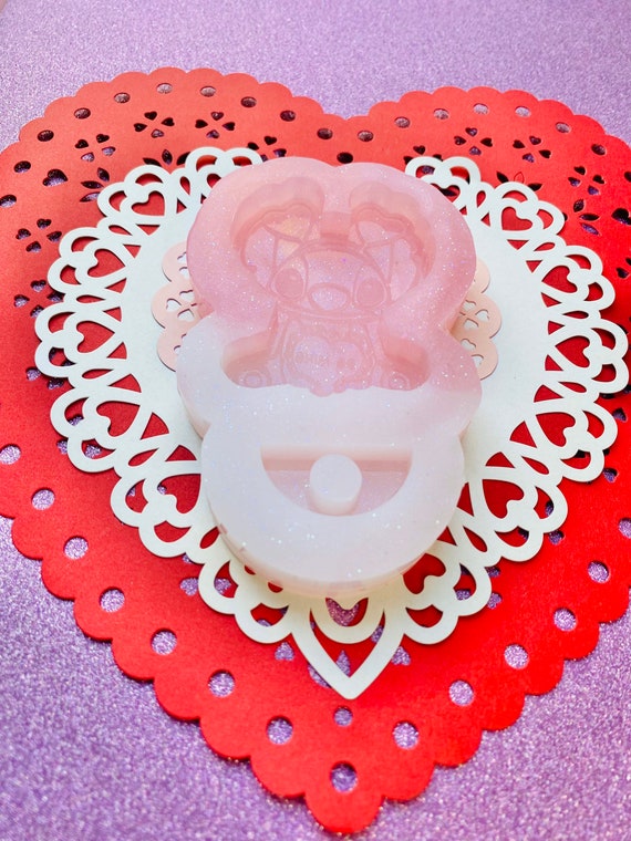 Valentine Stitch Straw Topper Mold 