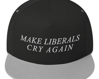 Hacer que los liberales claman de nuevo EE.UU. 2020 Eleccion Flat Bill Snapback Sombrero