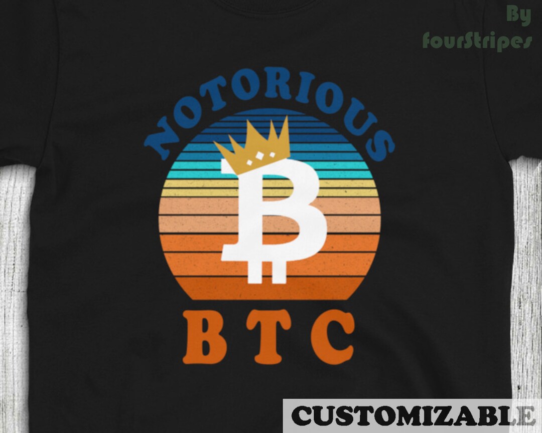 悪名高い BTC ビットコイン暗号通貨デジタル通貨 Tシャツ - Etsy 日本