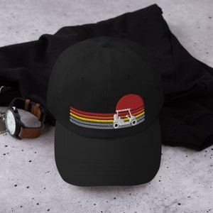 ゴルフカート レトロ ヴィンテージ サンセット ゴルファー ベースボール ハット