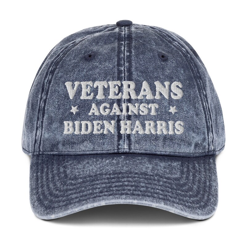 Veterans Against Biden Harris Pro Inauguration Vintage Baseball Hat
