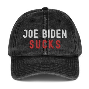 Joe Biden Sucks Trump Republican Vintage Baseball Hat