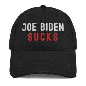 Joe Biden Sucks Trump Republican Distressed Baseball Hat