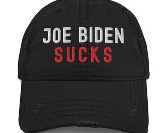 Joe Biden ssie Trumpa Republikanów Zniszczona Czapka Baseballowa