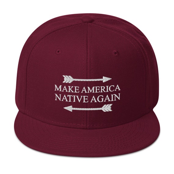 Make America Native Again Snapback Hat – Structured Cap With Adjustable Snap Closure - View #2