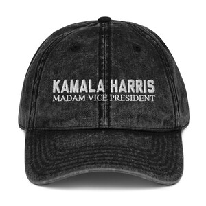 Kamala Harris Madam Vice President Biden Democrat Vintage Baseball Hat