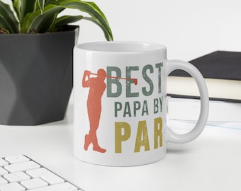 Lustige beste Papa von Par Becher, Golf Opa Papa Becher, Vatertag Golf Becher, lustiges Geschenk für Golfer, Vatertagsgeschenk