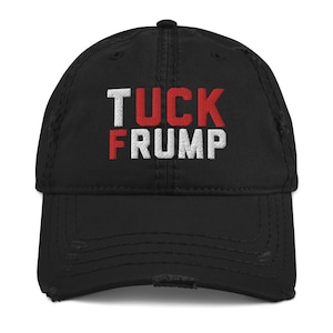Tuck Frump Trump-valet med sliten basebollkeps