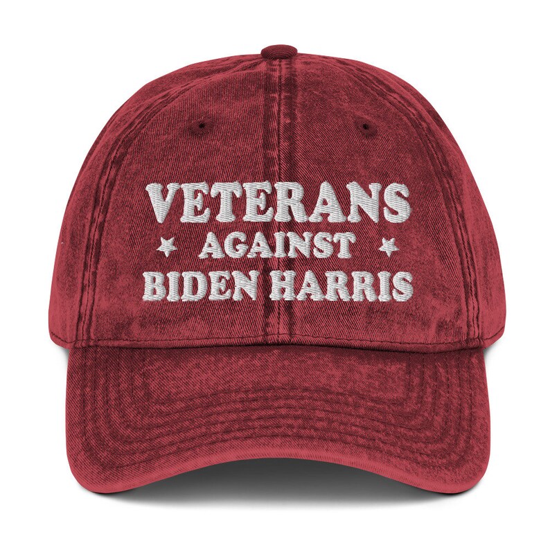 Veterans Against Biden Harris Pro Inauguration Vintage Baseball Hat
