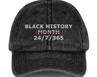 Black History Mese 24/7/365 Equal Rights Vintage Baseball Hat