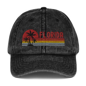 Florida FL USA Retro Style Vintage Baseball Hat