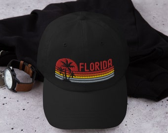 Florida FL USA Retro Style Baseball Hat