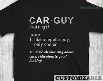 Funny Car Guy Tshirt, Gift Car Guy Definition tshirt, Car Guy Definition Gear Head Tee