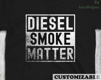 Diesel Smoke Matter Funny No Gas Truck Meme Tshirt