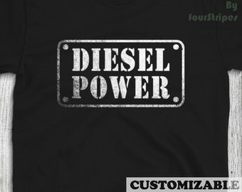 Diesel Power Funny No Gas Truck Meme Tshirt