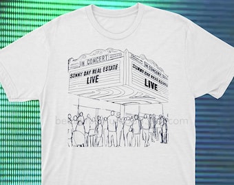 Sunny Day Fastigheter T-shirt Emo Alternativ Rock