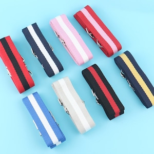 Adjustable Purse Bag Straps 1.5&#39;&#39; (38mm) Width Crossbody Bag Strap,55 inch Length Cotton Stripe Replacement Purse Strap Belt