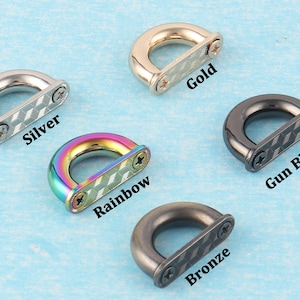 1/2 &quot;boogbruggesp, goud / zilver / regenboog 13 mm binnenste U-vorm boogbruggesp, metalen riemlussen kettingconnector voor tas portemonnee hardware