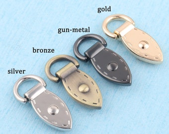 2Pcs Purse Chain Connector,36mm Metal Bridge Buckle With D Ring,Silver/Bronze/Gold High Quality Bag Belt Connector For Handbag Accessories
