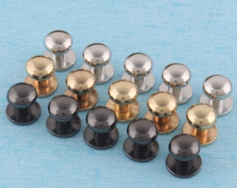 8mm Screw Rivets,20 sets Ball Post Screw Back Rivet,Gold/Black/Silver Nipple Rivet Studs Button For Leathercraft,Wallet,Purse,Bag,Belt Parts
