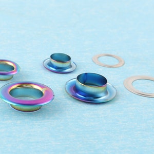 20 Sets Rainbow Eyelets Grommets With Washer,10mm/13mm Metal Grommets Rivets Eyelets For Bag Clothes Shoes Purse Leather Craft Accessories zdjęcie 4