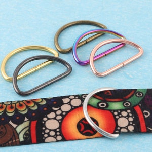 4-10 Pack 1.5“ Metal D Rings For Purse Strap Hardware,38mm inner Connection Non Welded D Buckles For Webbing Belts Lanyard Leather Craft image 3
