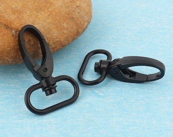 1'' Metal Swivel Snap Clasps,26mm Black Swivel Trigger Clips Snap Hooks,Lobster Clasp Belt Buckles For Handbag Supplies/Key Chain-2-10 PCS