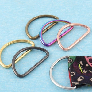 4-10 Pack 1.5“ Metal D Rings For Purse Strap Hardware,38mm inner Connection Non Welded D Buckles For Webbing Belts Lanyard Leather Craft image 6