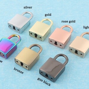 Custom Rectangular Padlock,21mm X35mm Personalized Laser Engraved Bag ...