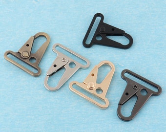 Ganchos de resorte con Clips HK de 1,5 pulgadas, ganchos a presión plateados/dorados/negros/bronce de 38mm para llavero, cierres de mosquetón de Metal, hebillas de correa