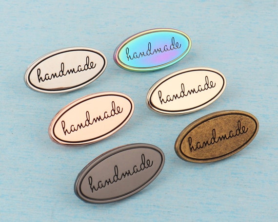 Metal Bag Label: Oval with Metal Bag Label: Oval with