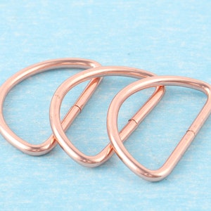 4-10 Pack 1.5“ Metal D Rings For Purse Strap Hardware,38mm inner Connection Non Welded D Buckles For Webbing Belts Lanyard Leather Craft image 4