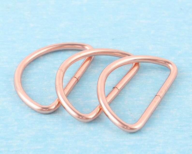 4-10 Pack 1.5“ Metal D Rings For Purse Strap Hardware,38mm inner Connection Non Welded D Buckles For Webbing Belts Lanyard Leather Craft image 4