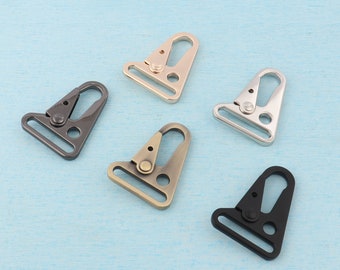 1.25 '' HK Clips Spring Hooks, 32mm Métal Argent / Or / Pistolet Noir / Bronze Sling Snap Hooks pour porte-clés, carabiner Fermoir Sangle Boucles