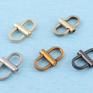  Repair Connect Shorten Leather Bag Handbag Shoulder Chain Strap  Pendant Key Ring Snap Clip Trigger Metal S Type Shape Buckle 6PCS (Gold)